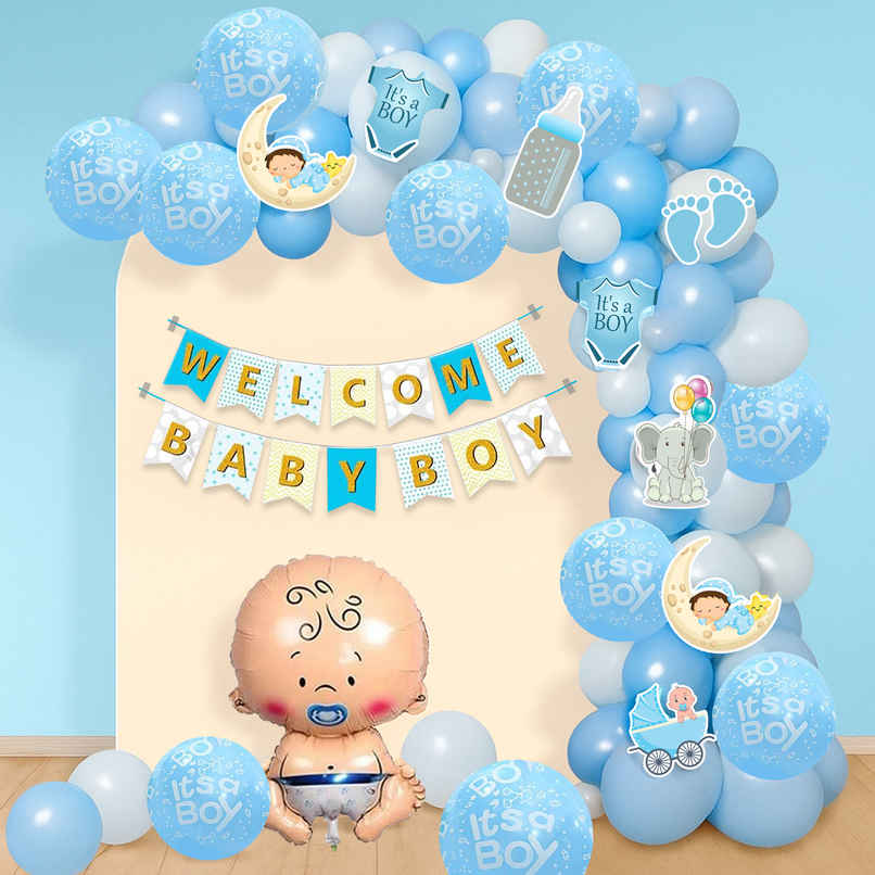 Welcome Home Baby Boy Decoration Kit | Blue | Party Propz