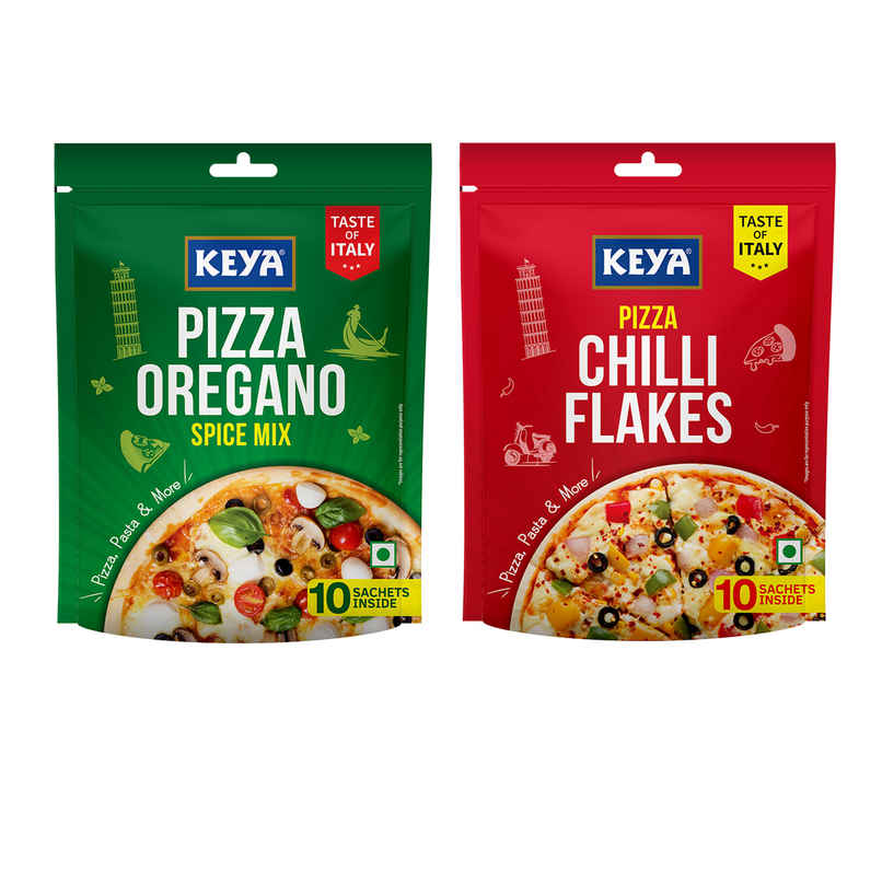 Pizza Oregano Spice Mix Multipack (40g) & Pizza Chilli Flakes Multipack (20g) Combo