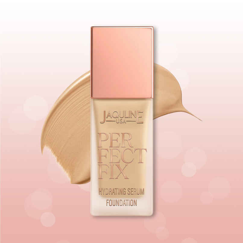 Jaquline Usa Perfect Fix Hydrating Serum Foundation | Golden Beige 03 Jaquline Usa Perfect Fix Hydrating Serum Foundation | Golden Beige 03