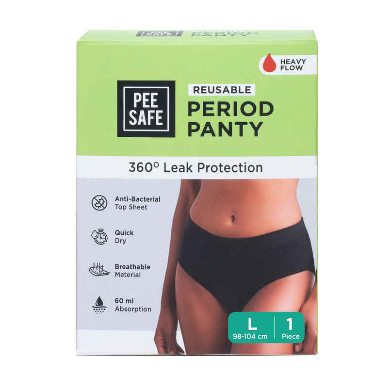 Pee Safe Reusable Period Panty | Large Size | Lasts Upto 60 Washes Pee Safe Reusable Period Panty | Large Size | Lasts Upto 60 Washes