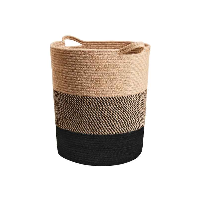 PrettyKrafts Jute & Rope Multipurpose Basket | Toy Storage, Laundry Box & Planter Organizer - Brown PrettyKrafts Jute & Rope Multipurpose Basket | Toy Storage, Laundry Box & Planter Organizer - Brown