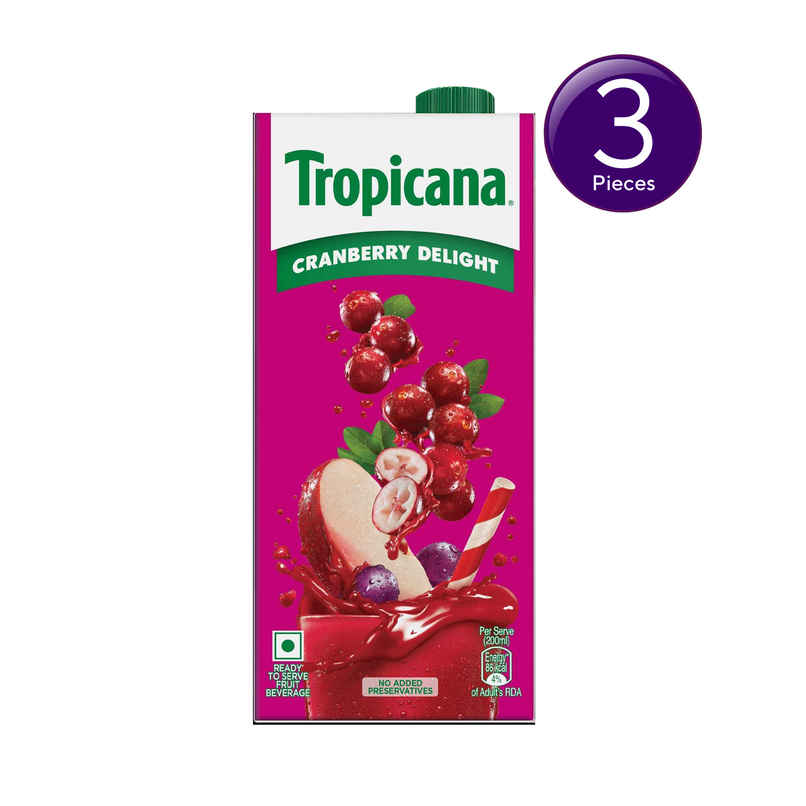 Tropicana Delight Cranberry Fruit Juice Combo 