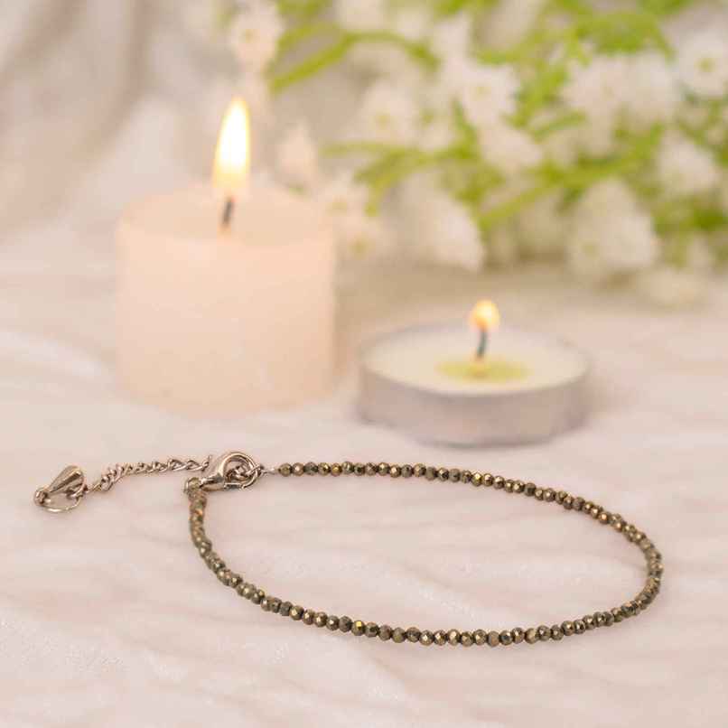 Astrotalk Raw Pyrite Anklet Astrotalk Raw Pyrite Anklet