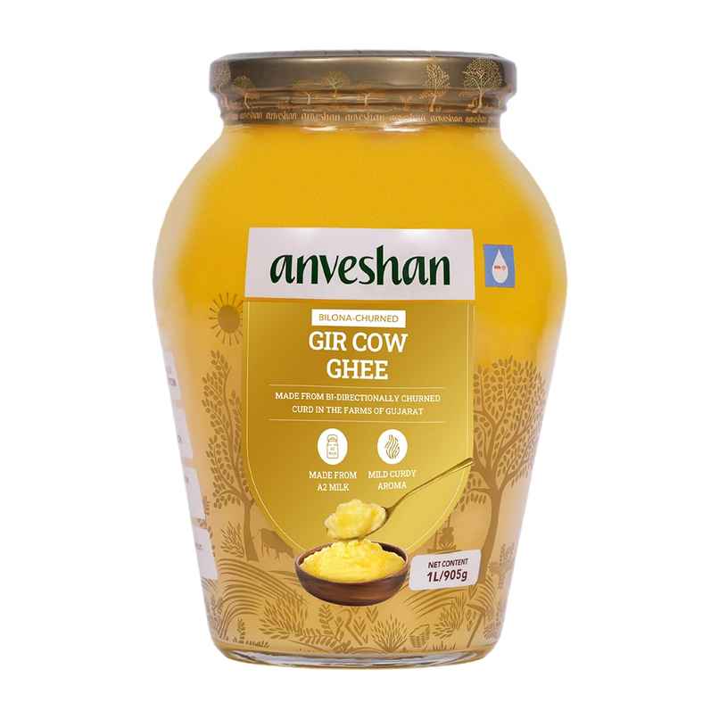 Anveshan A2 Desi Gir Cow Ghee | Bilona Churned Anveshan A2 Desi Gir Cow Ghee | Bilona Churned