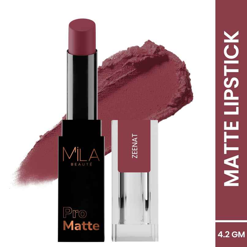 Mila Beaute Pro Mattes Lipstick Luxurious Creamy Matte Texture | 20 Zeenat