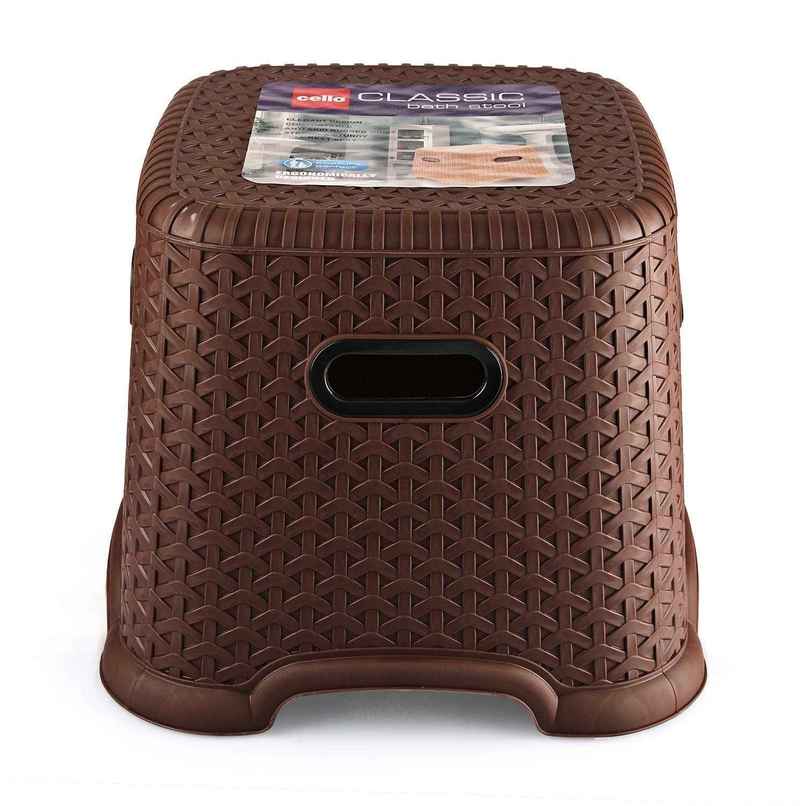 Cello Classic Perfect Posture Small Plastic Stool, Brown | Lightweight Plastic Stool for Sittng Cello Classic Perfect Posture Small Plastic Stool, Brown | Lightweight Plastic Stool for Sittng