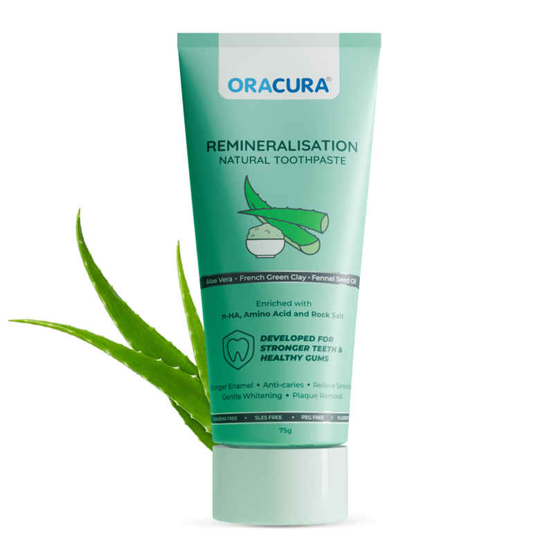 Oracura Remineralisation Natural Toothpaste Aloe Vera