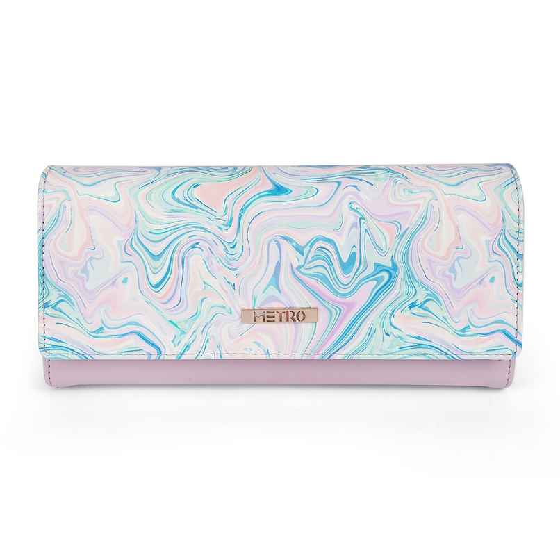 Metro Blue Synthetic Wallet for Women | 95-94-45