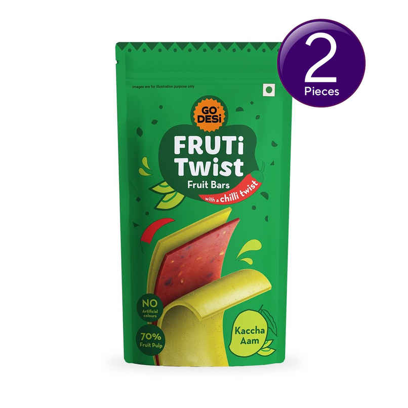 GO DESi Kaccha Aam Fruti Twist Fruit Bar Combo GO DESi Kaccha Aam Fruti Twist Fruit Bar Combo