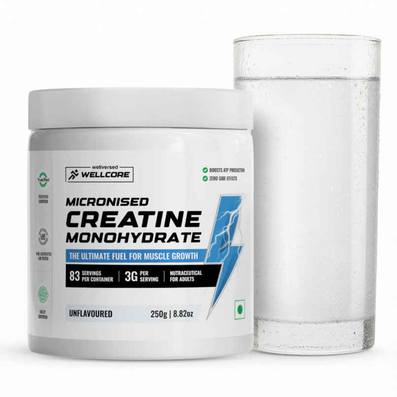 Wellcore Micronised Unflavored Creatine Monohydrate | 83 servings
