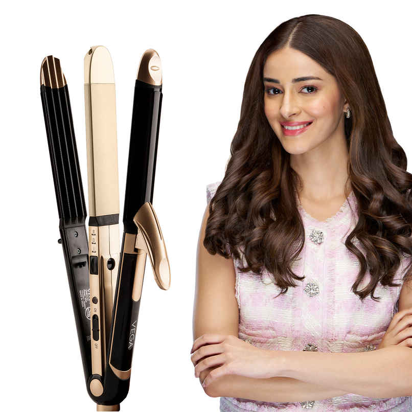 Vega 3 in 1 Hair Styler Straightener, Curler and Crimper for Women, Multi Hair Styler (VHSCC-01) Vega 3 in 1 Hair Styler Straightener, Curler and Crimper for Women, Multi Hair Styler (VHSCC-01)