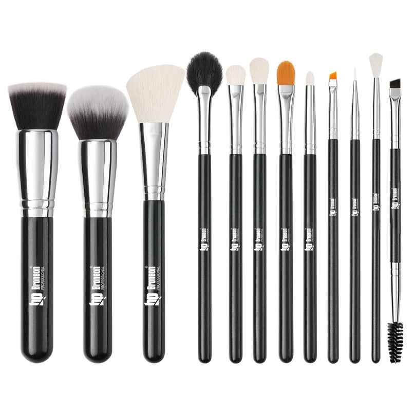 Bronson Professional Premium Makeup Brush Set Soft Bristles for Face Eyes and Lips Bronson Professional Premium Makeup Brush Set Soft Bristles for Face Eyes and Lips