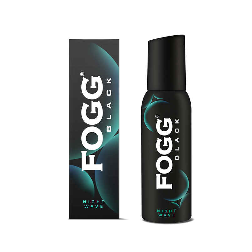 Fogg Black Night Wave No Gas Long Lasting Perfume Deodorant Spray for Men and Women