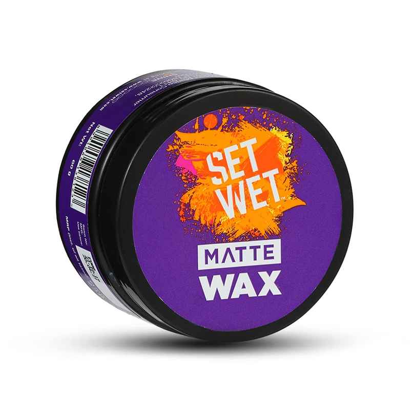 Set Wet Matte Hair Wax For Men, Strong Hold Set Wet Matte Hair Wax For Men, Strong Hold