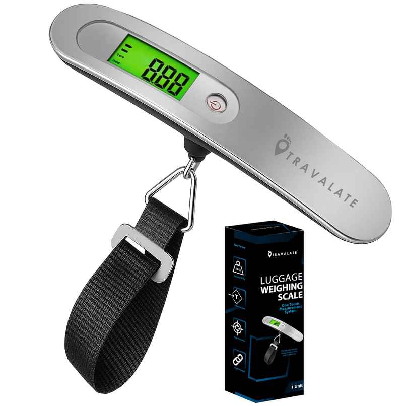 TRAVALATE Digital Luggage Weighing Scale with Backlit LCD Display Up to 50 kg Capacity