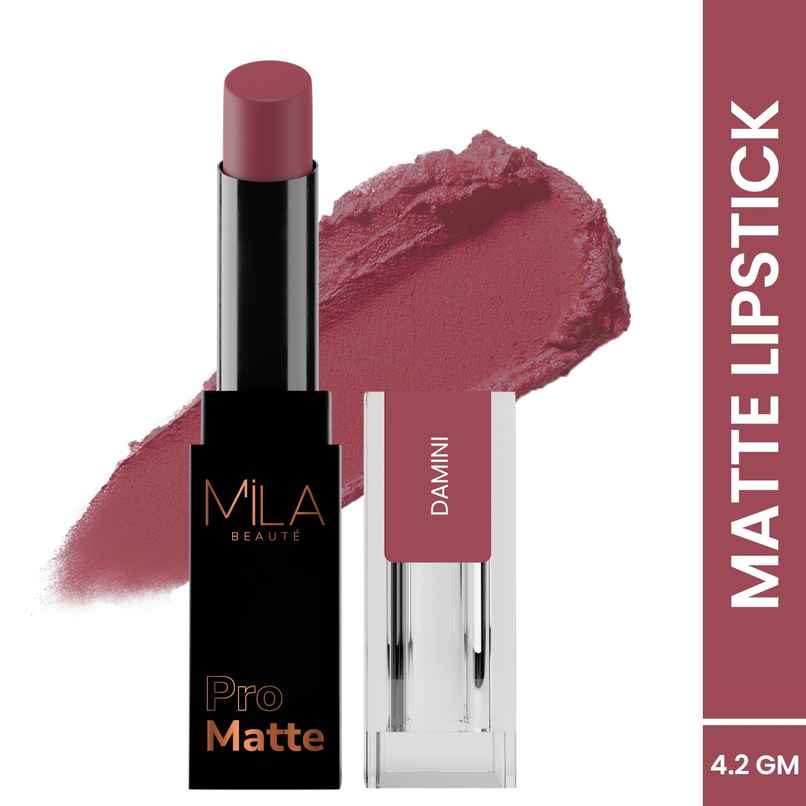 Mila Beaute Pro Matte Creamy Lipstick Luxurious Texture | 16 Damini