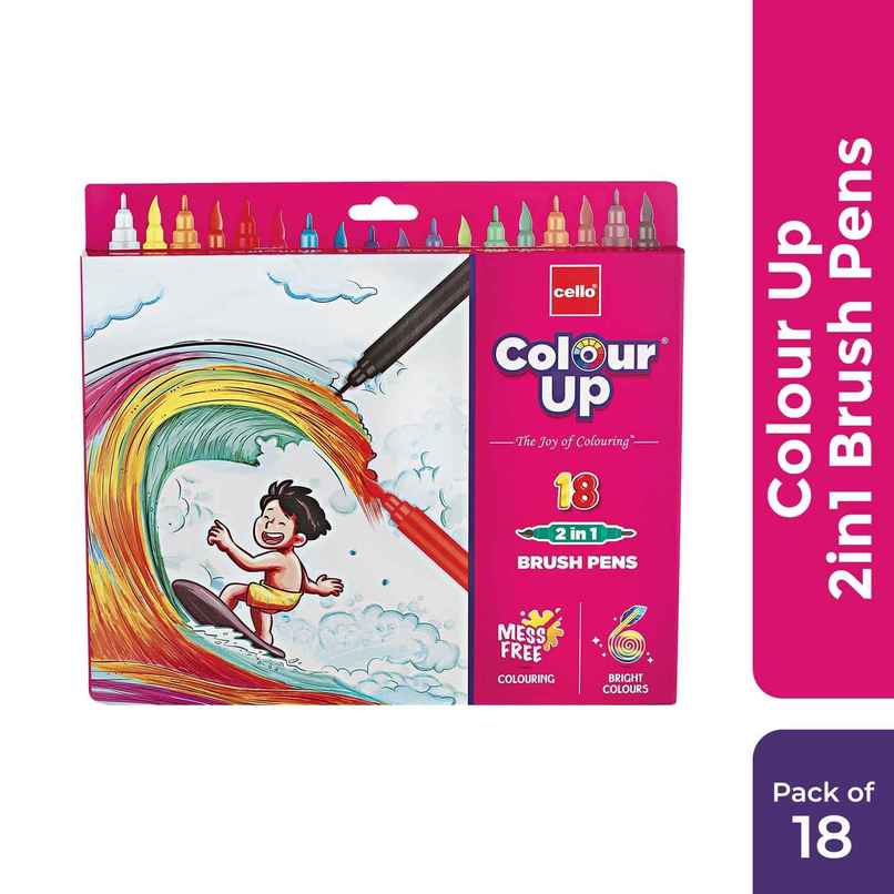 Cello Colourup Brushtip Assorted Shades (Pack of 1) Cello Colourup Brushtip Assorted Shades (Pack of 1)