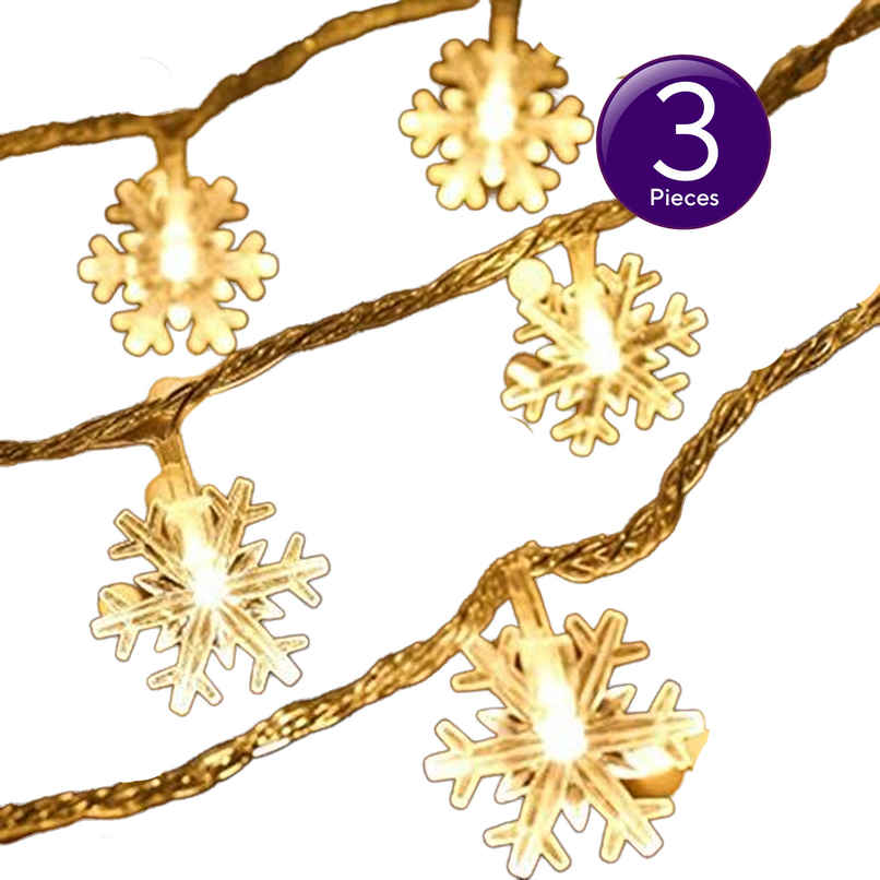 Quace Mini Snowflake String Light Combo