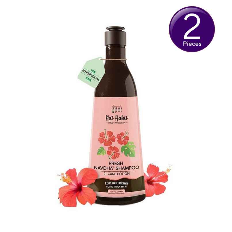 Nat Habit Hibiscus Shampoo For Long & Thick Hair Combo Nat Habit Hibiscus Shampoo For Long & Thick Hair Combo