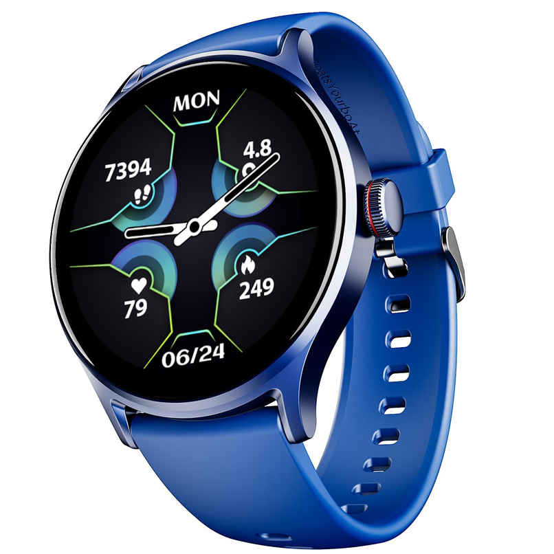 boAt Lunar Vista Smartwatch | 1.52" Display | Functional Crown - Vista Deep Blue