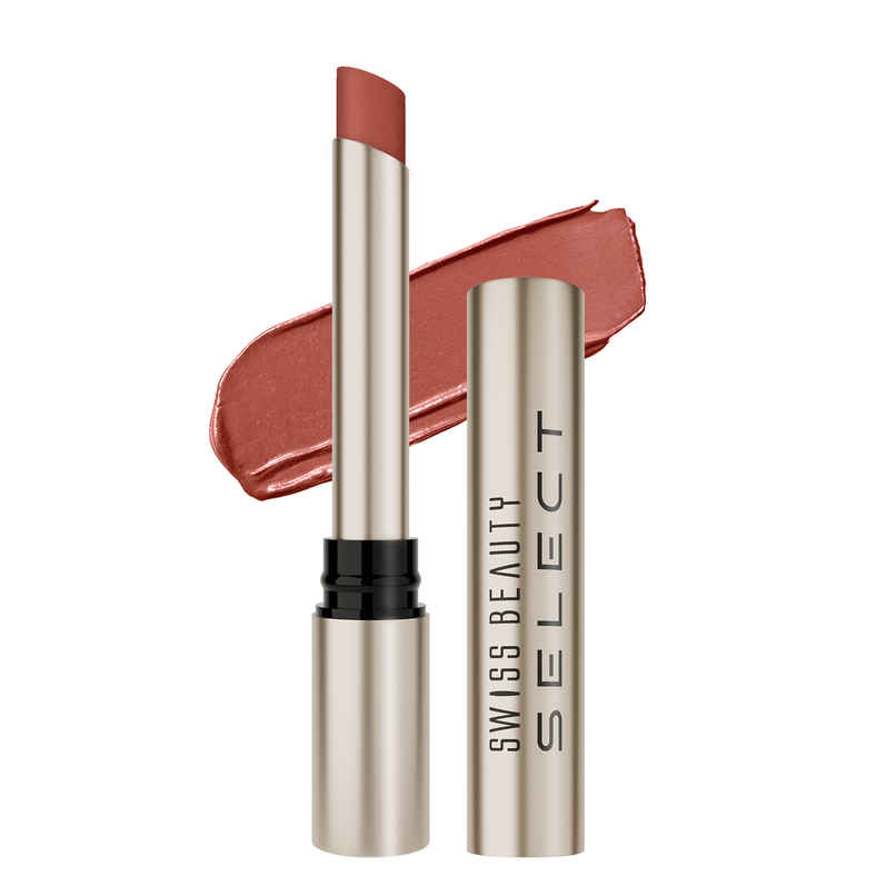 Swiss Beauty Select High On Shine Creamy Lipstick | With Mirror-Shine Finish | 02 Ultra Nude Swiss Beauty Select High On Shine Creamy Lipstick | With Mirror-Shine Finish | 02 Ultra Nude