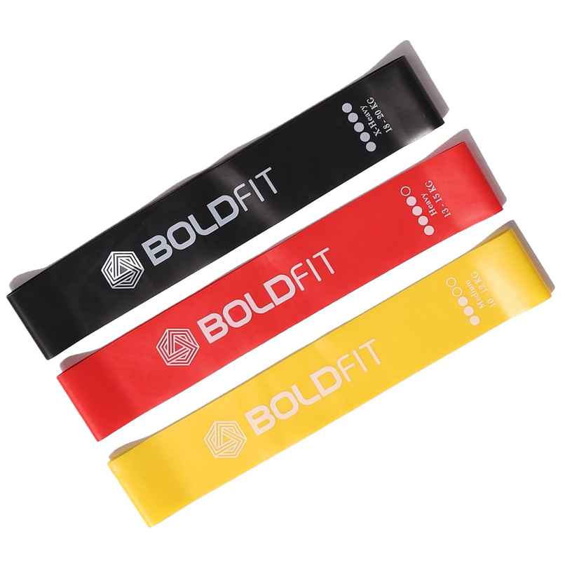 Boldfit Resistance Bands Mini Loop Set Of 3 Boldfit Resistance Bands Mini Loop Set Of 3