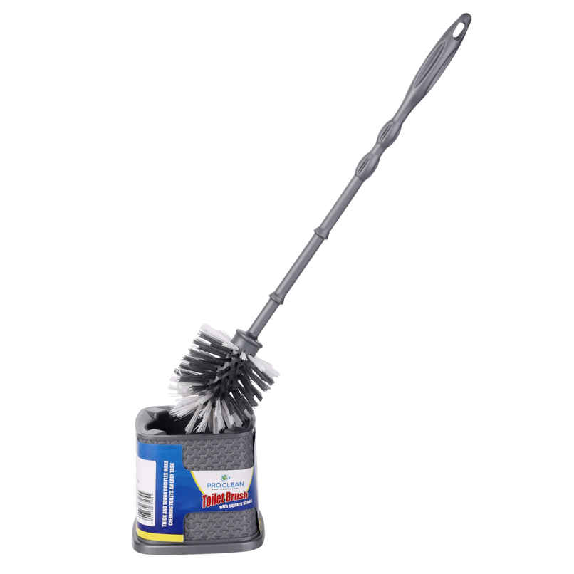 Proclean Round Toilet Brush with Square Holder Stand | Colour May Vary Proclean Round Toilet Brush with Square Holder Stand | Colour May Vary
