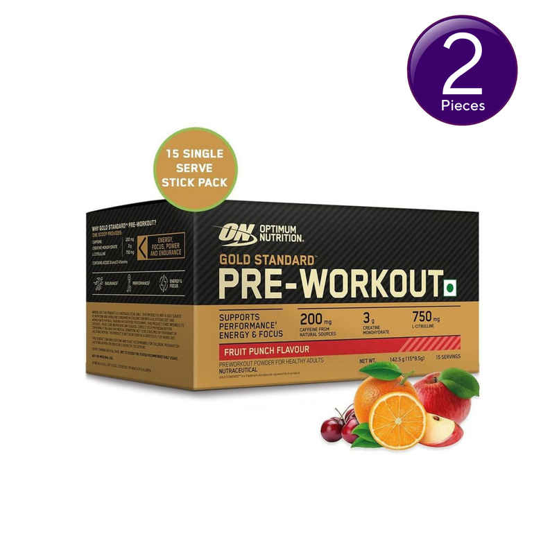 Optimum Nutrition Pre-Workout Fruit Punch Flavour Combo