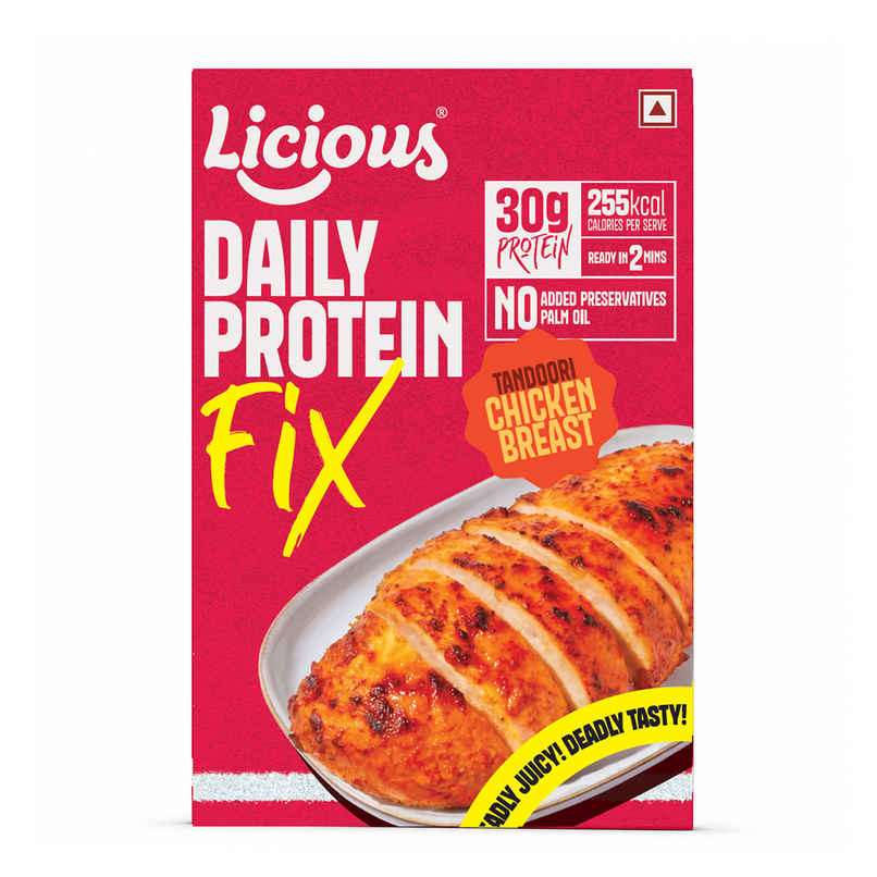 Licious Cooked Chicken Breast - Tandoori Licious Cooked Chicken Breast - Tandoori