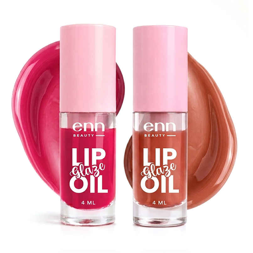 ENN Beauty Glamlicious Lip Gloss Duo | High Shine, Non-Sticky Finish ENN Beauty Glamlicious Lip Gloss Duo | High Shine, Non-Sticky Finish