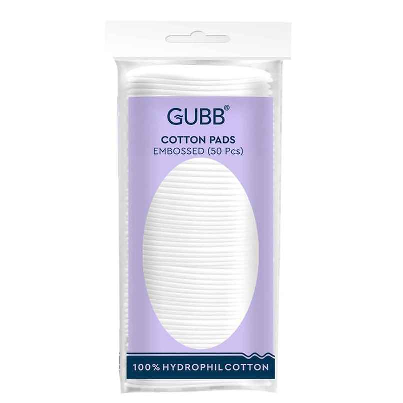 GUBB Cotton Pads Embossed | Pack Of 50 GUBB Cotton Pads Embossed | Pack Of 50