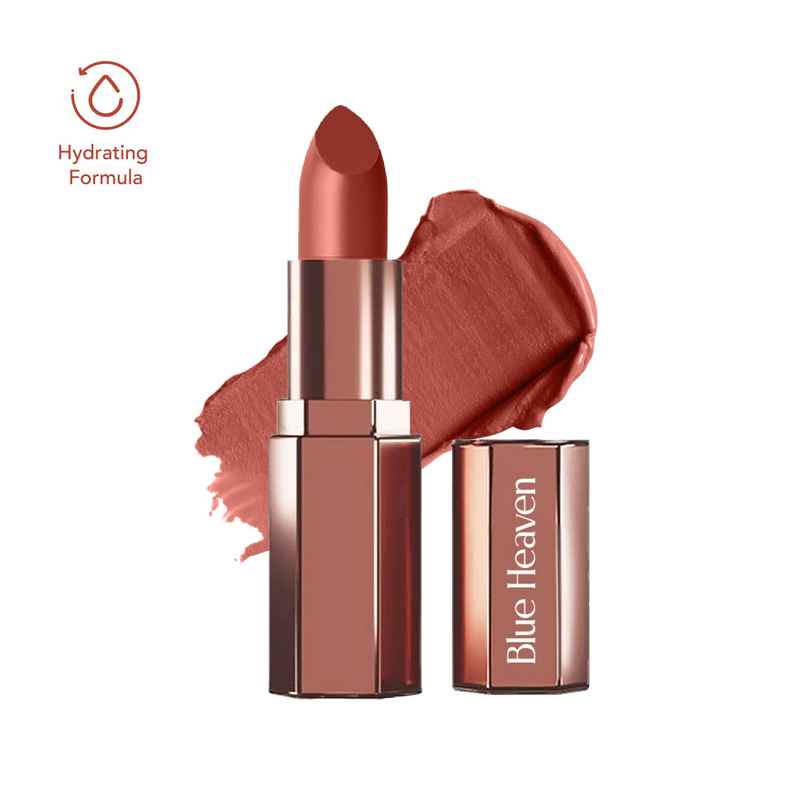 Blue Heaven Roseate Soft Matte Lipstick | Long Lasting & Hydrating | Amber Brown