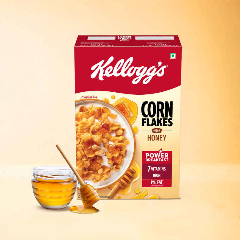 Kelloggs Corn Flakes With Real Honey Kelloggs Corn Flakes With Real Honey