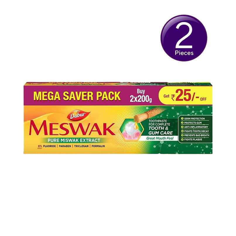 Dabur Meswak Pure Miswak Extract Toothpaste Combo Dabur Meswak Pure Miswak Extract Toothpaste Combo