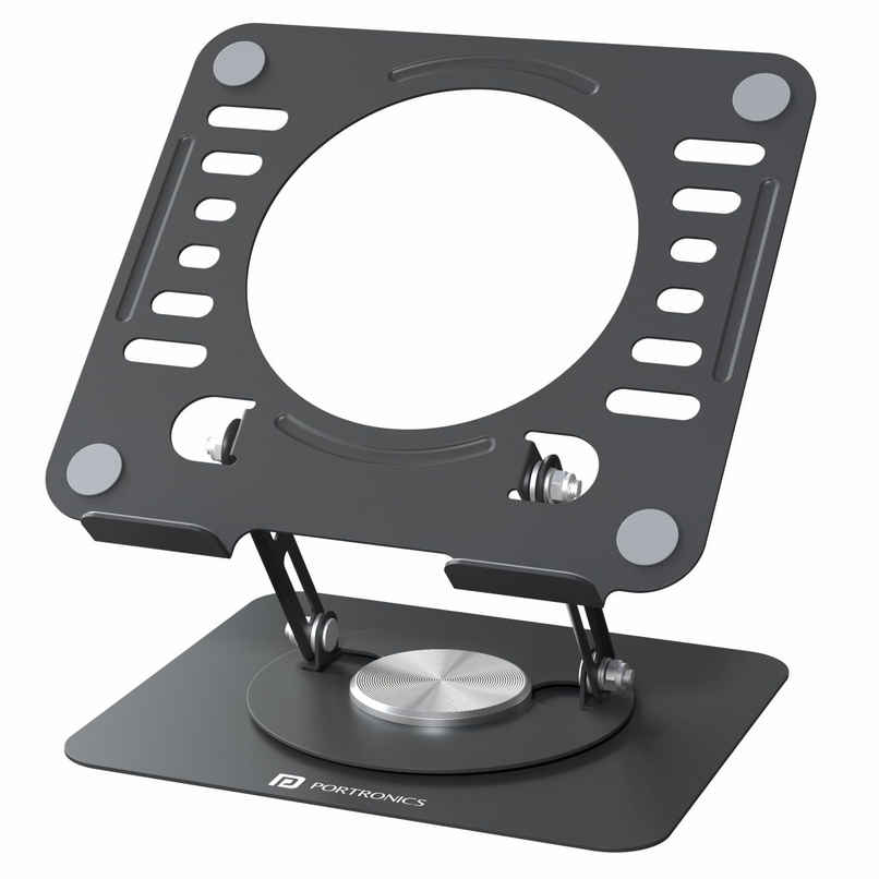 Portronics My Buddy K9 Lite Laptop Stand Black