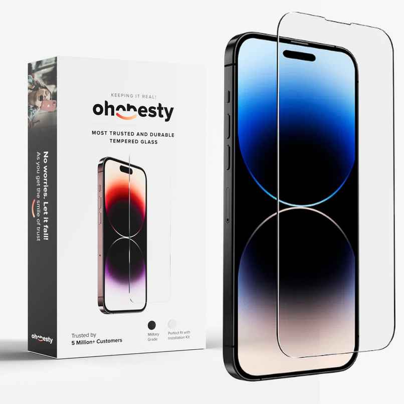 OHONESTY Screen Protector for iPhone 16 Pro Max|9H Tempered Glass|HD Clear|Scratch Resistant OHONESTY Screen Protector for iPhone 16 Pro Max|9H Tempered Glass|HD Clear|Scratch Resistant