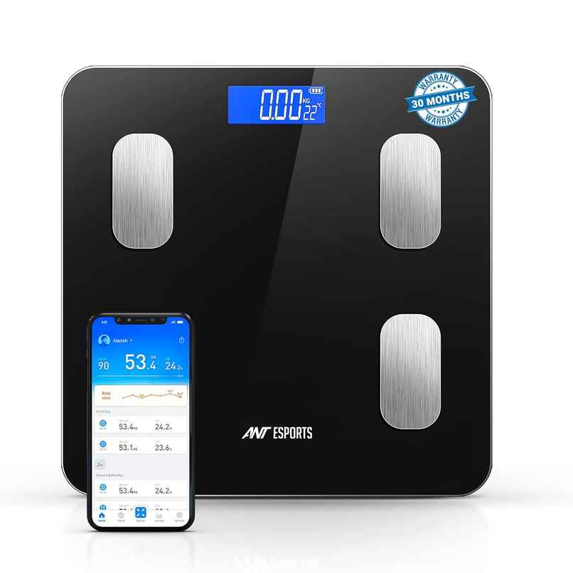 Ant Flora Smart Bmi Weighing Scale | Black - 1 Unit 