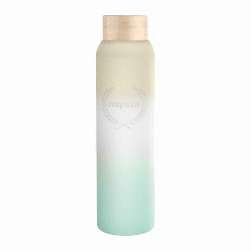 Nayasa Halo Bottle BPA-free & Eco | Friendly | Elegant Matte Finish Water Bottle | Green | 1 L