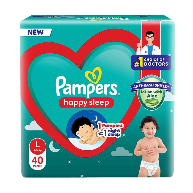 Pampers Happy Sleep Pant Style Baby Diaper | L Pampers Happy Sleep Pant Style Baby Diaper | L