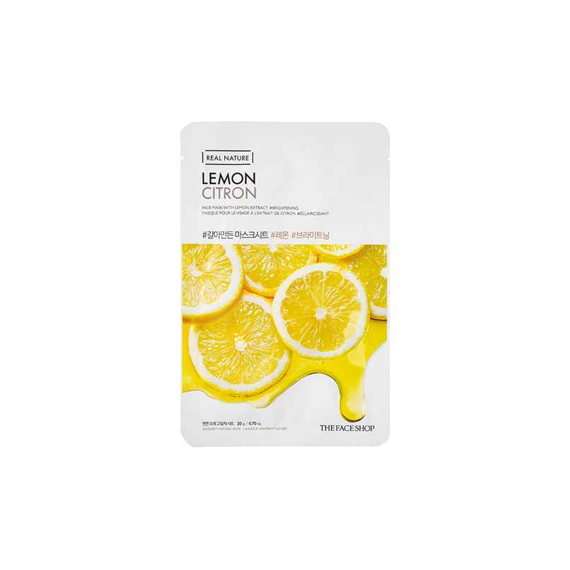 The Face Shop Real Nature Lemon Face Mask | Lemon