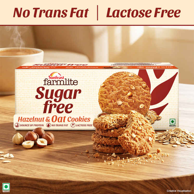 Sunfeast Farmlite Sugar Free Hazelnut & Oat Sunfeast Farmlite Sugar Free Hazelnut & Oat