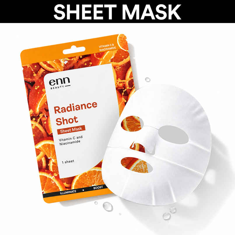 ENN Beauty Radiance Shot Sheet Mask | Instant Brightening & Glow Boost ENN Beauty Radiance Shot Sheet Mask | Instant Brightening & Glow Boost
