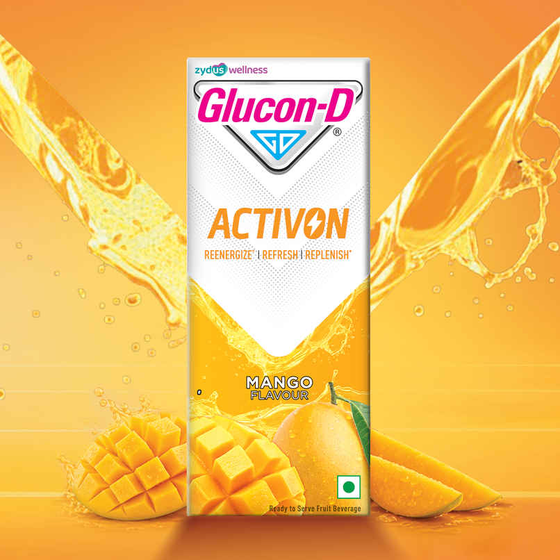 Glucon-D Activon Ready to Drink Beverage | Mango Flavour
