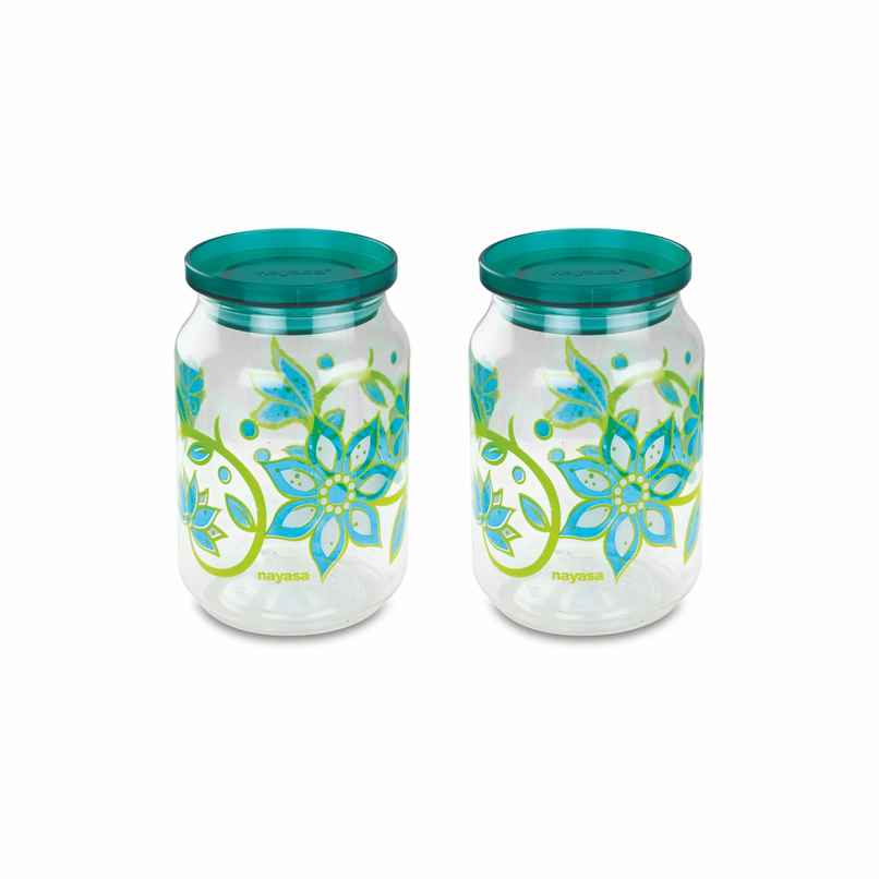 Nayasa Hermit BPA Free Food Grade Airtight Kitchen Storage Stackable Containers | Green - 500 ml Nayasa Hermit BPA Free Food Grade Airtight Kitchen Storage Stackable Containers | Green - 500 ml