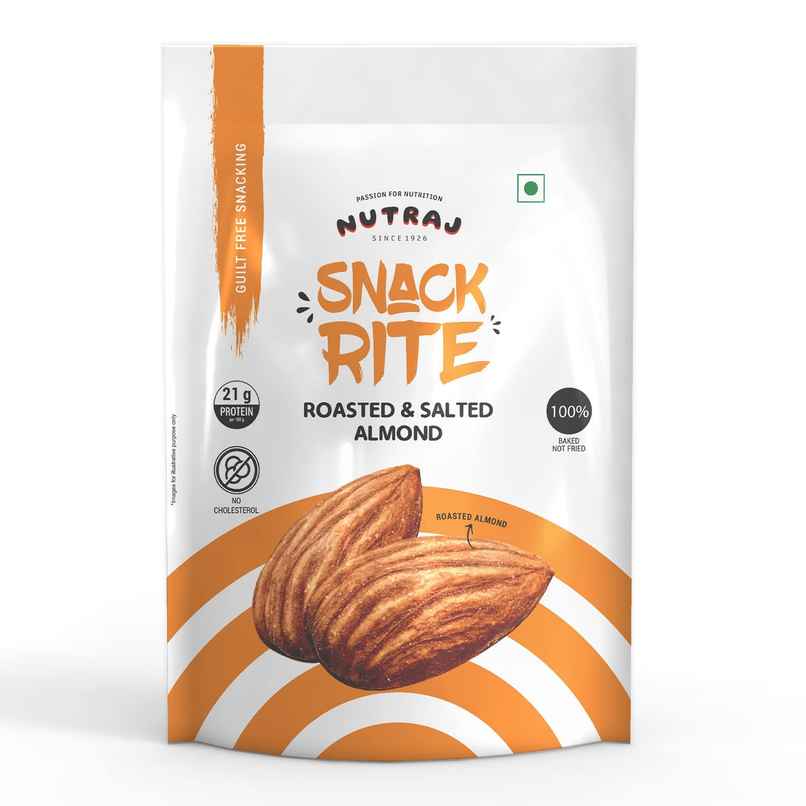 Nutraj Snackrite Roasted & Salted Almond/Badam Nutraj Snackrite Roasted & Salted Almond/Badam