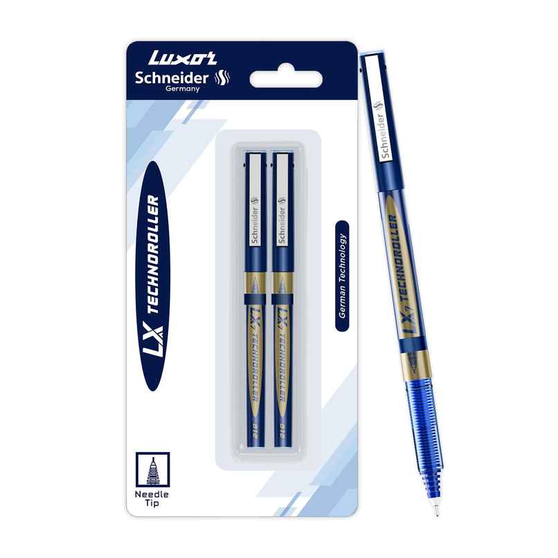 Luxor Schneider LX 812 Technoroller | Roller Ball Pen | Blue