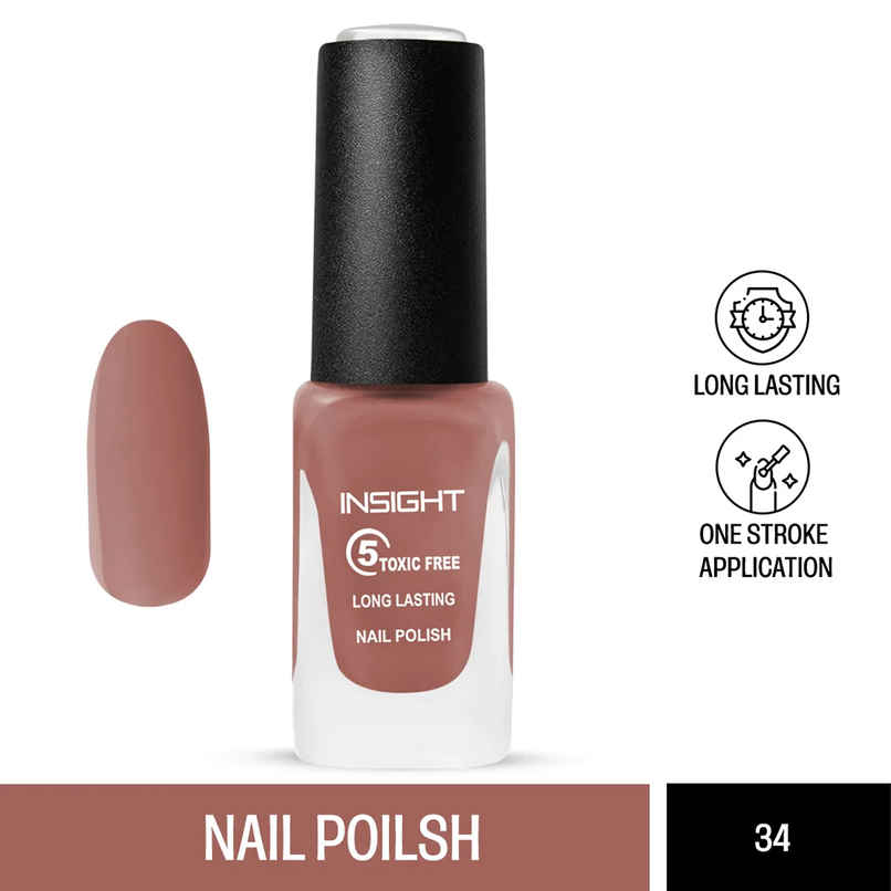 Insight Cosmetics 5 Toxic Free Long Lasting Pastel Color Nail Polish - 34 Insight Cosmetics 5 Toxic Free Long Lasting Pastel Color Nail Polish - 34