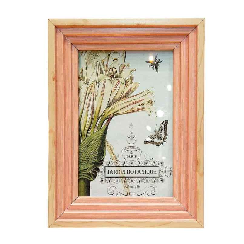 Art Street Premium 3D Table Top Photo Frame | Designer Picture Frames | Pink | Size 4 x 6 inch