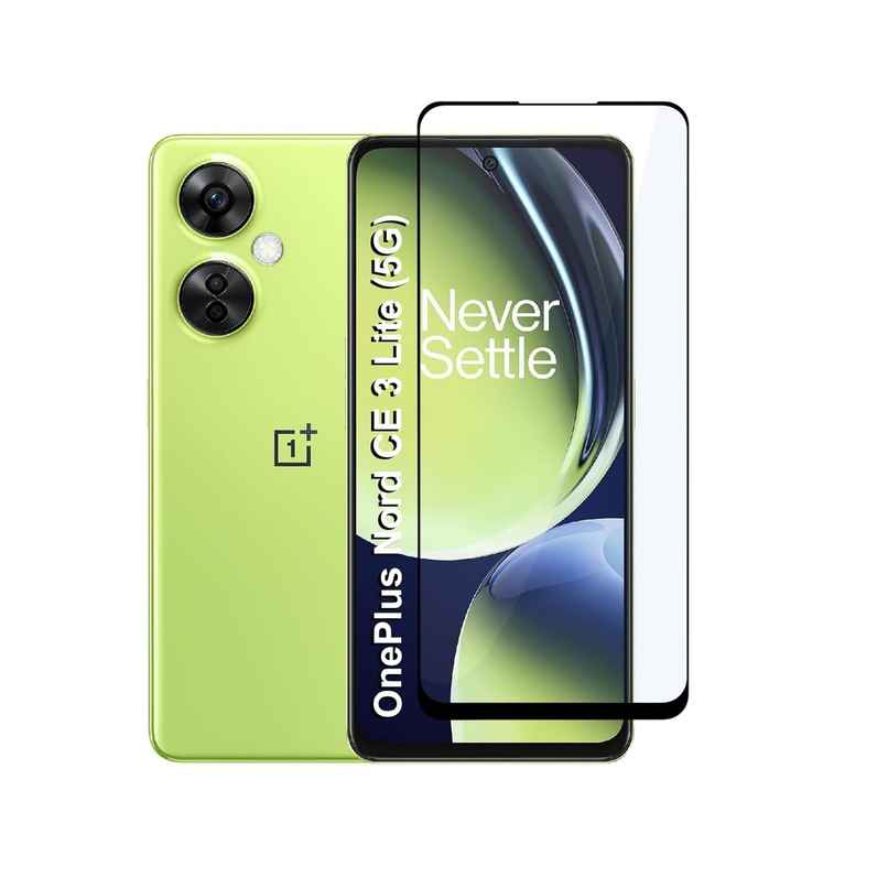 Ohonesty Edge to Edge Full Glue Tempered Glass for Oneplus Nord Ce 3 Lite 5G