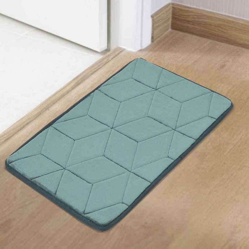 Status Memory Anti-Skid Foam Bath Mat | 38 x 58 cm | Green